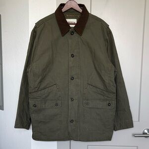 ORVIS CANVAS BARN CHORE FIELD UTILITY GREEN JACKET MENS XL